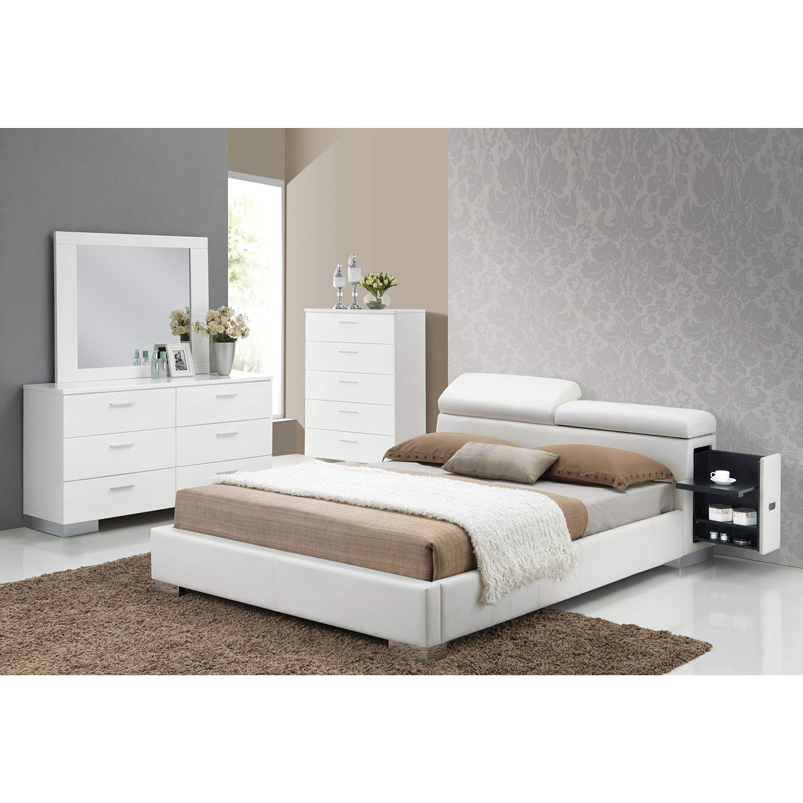Acme Manjot King Bed in White