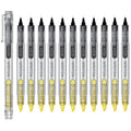 Writon, Liquid Ink Rollerball Pen And Highlighter Combo, 0.5Mm Extra Fine Precision Needle Point, Black Ink, 12 Pack