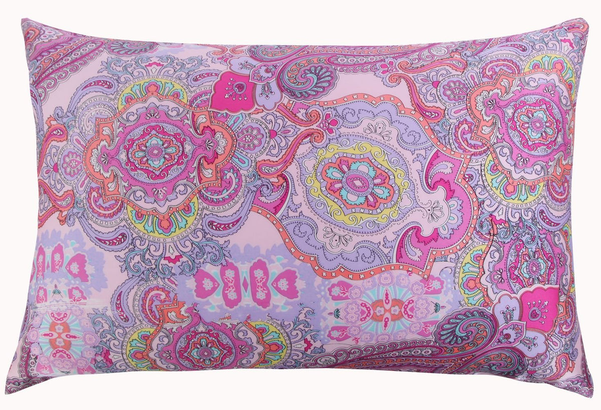 Slpbaby Silk Pillowcase For Hair And Skin With Hidden Zipper Print (Queen, Pattern8)