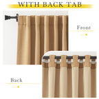 Nicetown Thick Faux Linen Room Darkening Curtains 90 Inches Long, Pinch Pleated Faux Linen Curtains Thermal Insulated Window Tre