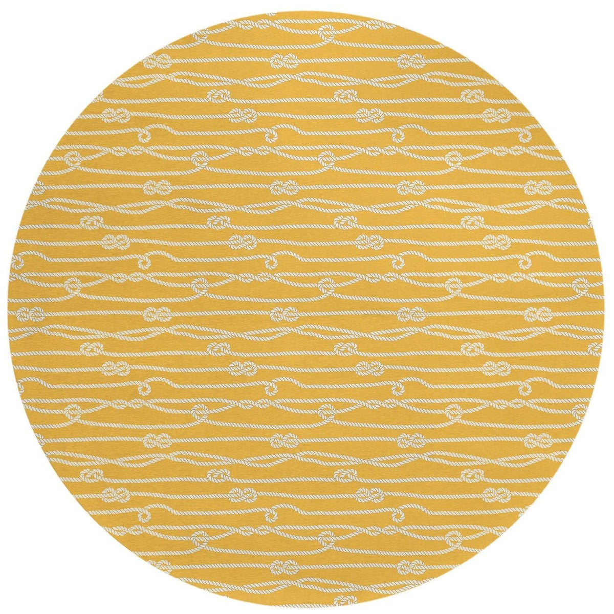 Harbor Ha7 Gold Coastal Rug Round 8' X 8'