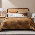 Recyco Quilt Full Queen Size, Luxury Bedding Set, Ultra Soft Quilt Sets, Lightweight Comforter Set, Channel Stitch Bedspread Cov