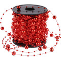 Pangda 65.6 Feet Artificial Pearl Beads Garland Plastic Pearl Strands Chain Pearl String for Crafting Wedding Decoration Party C