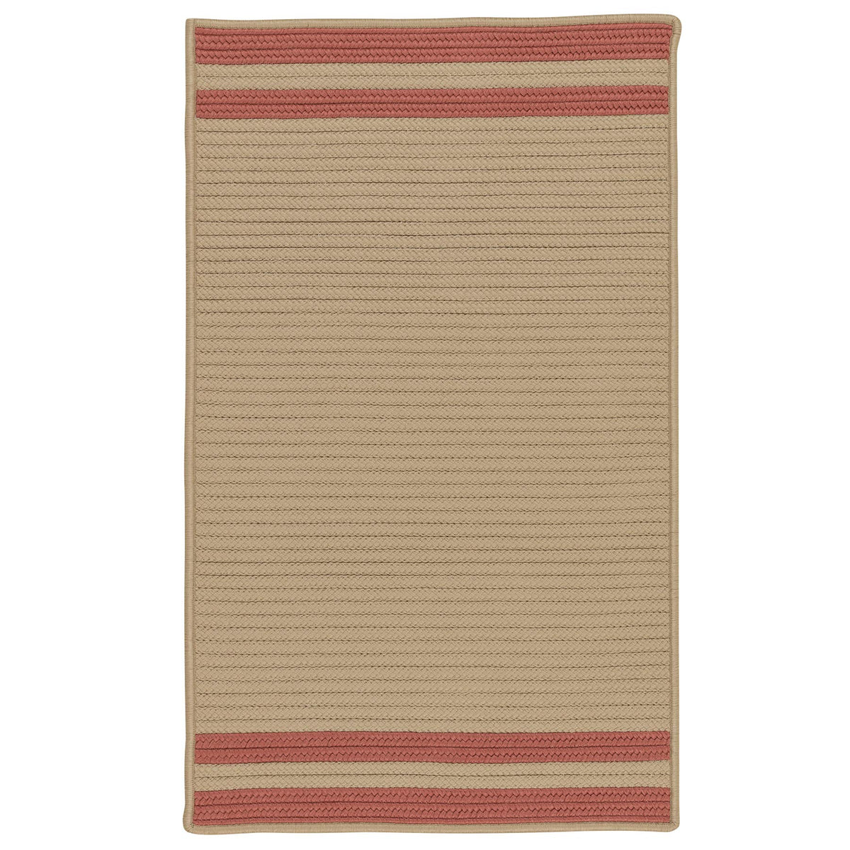 Colonial Mills Denali End Stripe Area Rug, 3X5, Brick Red