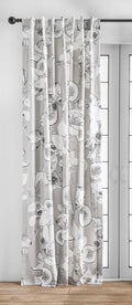 Maison d' Hermine Tailored Curtain 100% Cotton One Panel 50''x84'' Curtains, Easy Hanging with a Rod Pocket & Loop for Living Ro
