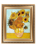 DECORARTS - Twelve Sunflowers, Vincent Van Gogh Art Reproduction. Giclee Prints Match with Golden Framed for Wall Decor. Picture