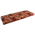 Blazing Needles Outdoor Bench Cushion, 1 Count (Pack Of 1), Montfleuri Sangria