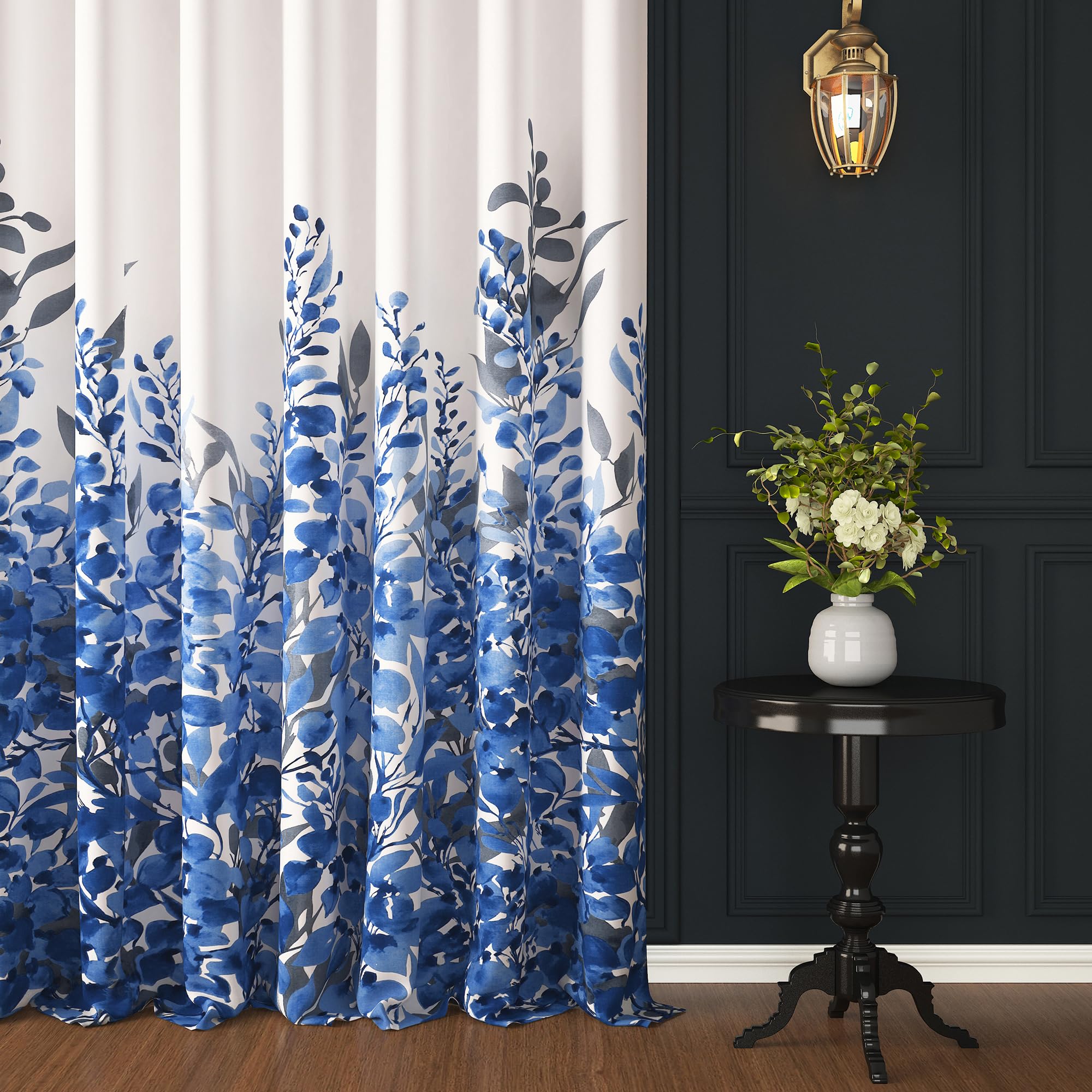 Story@Home Long Door Curtains 9 Feet Long 1 Piece | Floral Printed Cotton Curtain | Light Filtering Curtain | Curtains For Livin