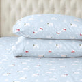 Elegant Comfort Ultra Soft 4-Piece 100% Turkish Cotton Flannel Sheet Set - Holiday Christmas Flannel Sheets, Warm And Cozy Premium Quality, Deep Pocket Fitted Sheet- Twin, Polar Scarves