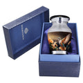 NANIURN Keepsake Urns for Human Ashes - Fits a Small Amount of Cremated Remains, Suitable for Female & Male - Brown Hummingbird 