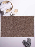 Kuber Industries Double Shade Thread Rubber Anti Slip 1 Piece Bath Mat 16 x24 (Brown & Cream)  CTKTC40026