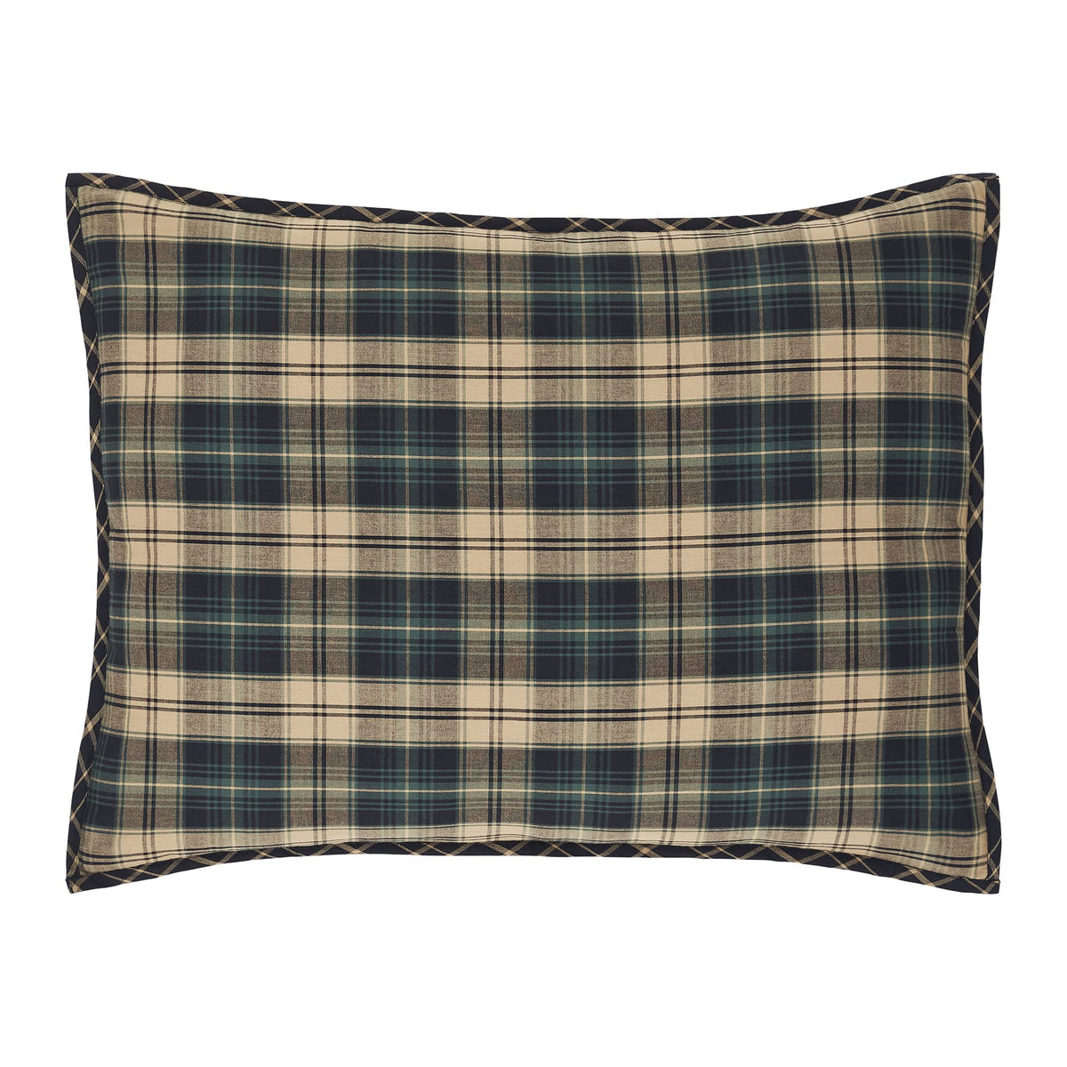 Vhc Brands, Pine Grove Standard Sham Cover, Green, 21X27