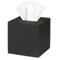 Ilyapa Wood Tissue Box Cover Square - Rustic Farmhouse Black Wooden Tissue Holder