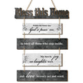 Xuhal Bless This Home Wall Decor Religious House Warming Gift Farmhouse Wooden God Bless Sign Wood Rustic Blessing Plaque for Be