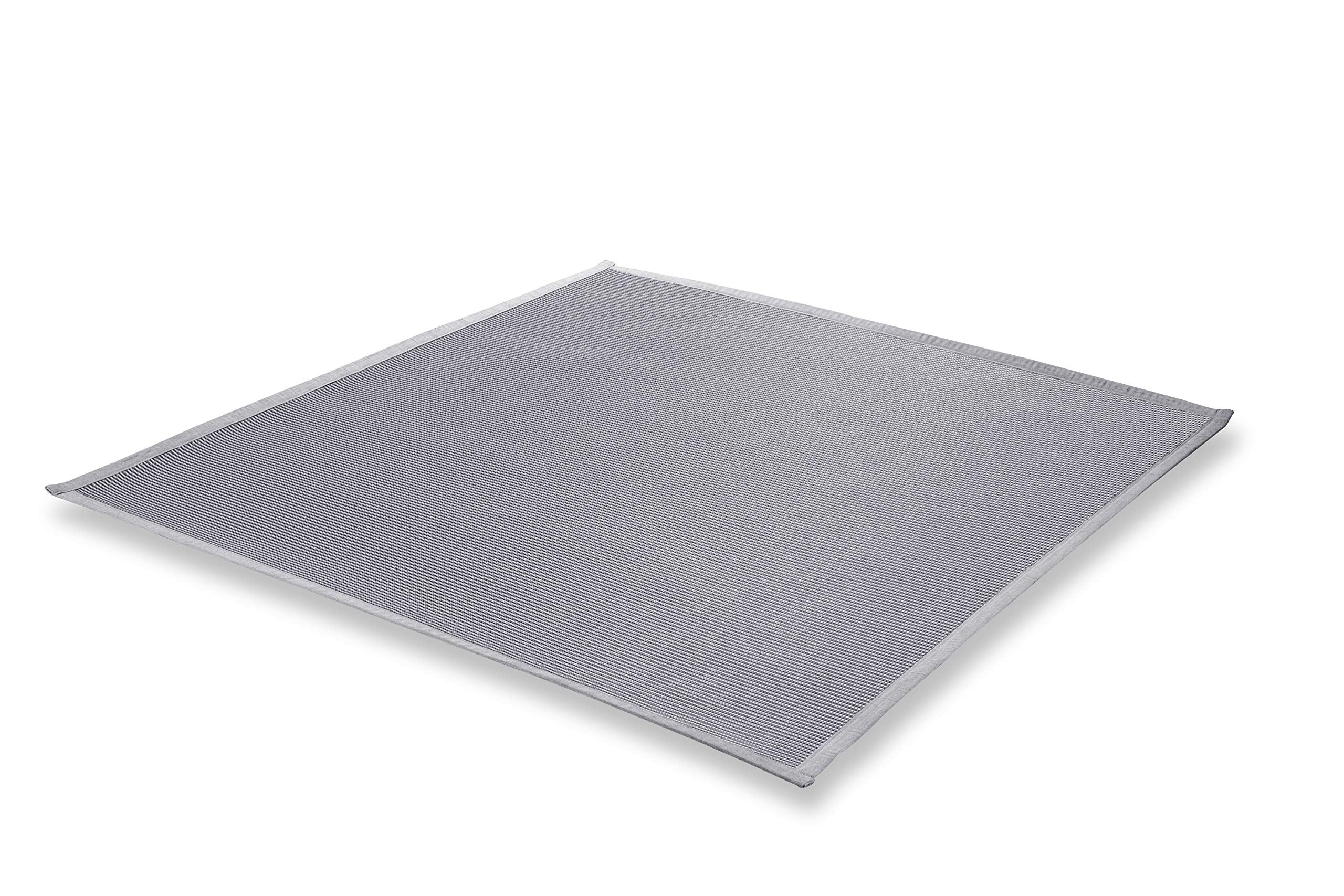 Whiteline Modern Living Orug1579 Kari Rug, Silver