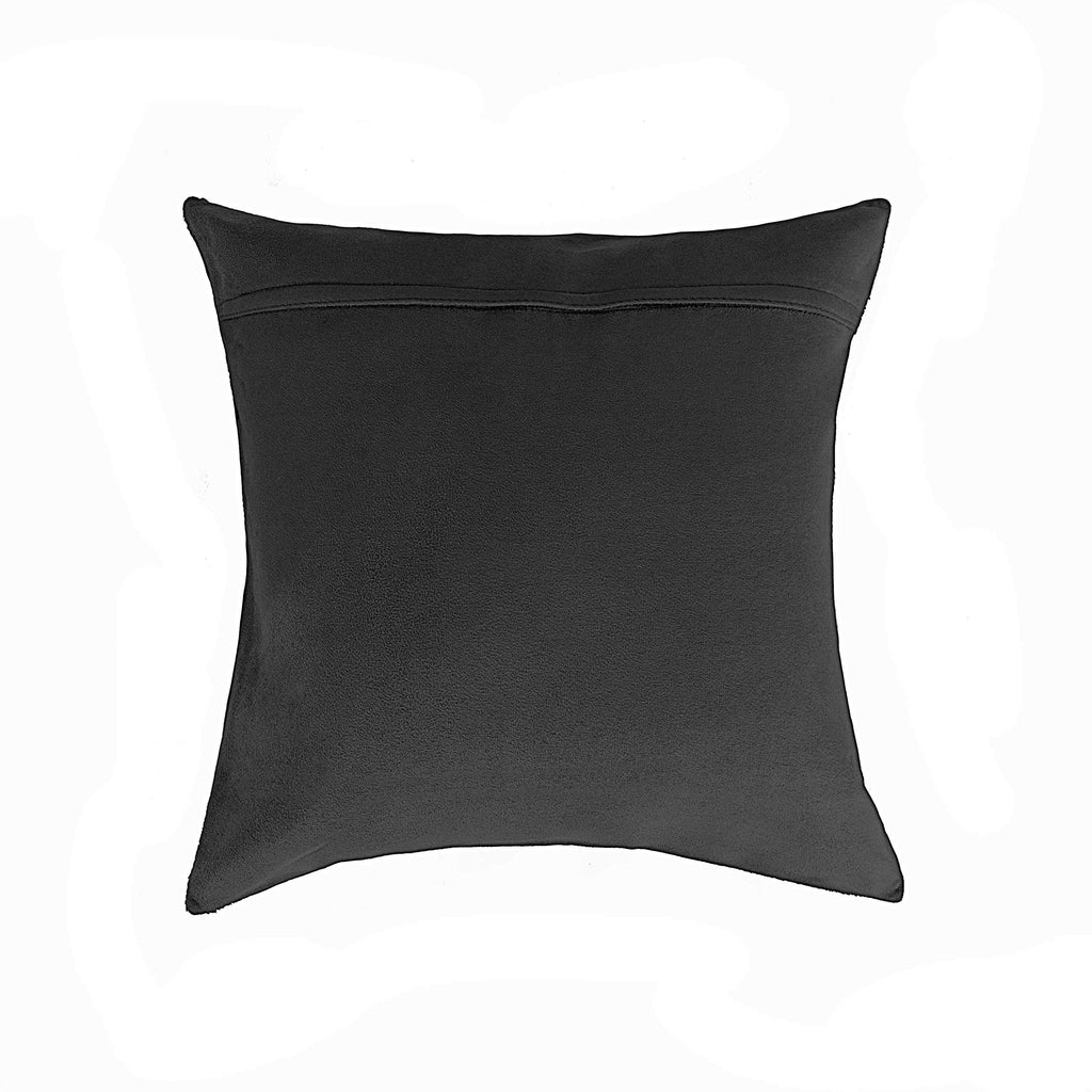 HomeRoots Gray & Silver Cowhide, Microsuede, Polyfill 18' X 18' X 5' Gray and Silver Pillow