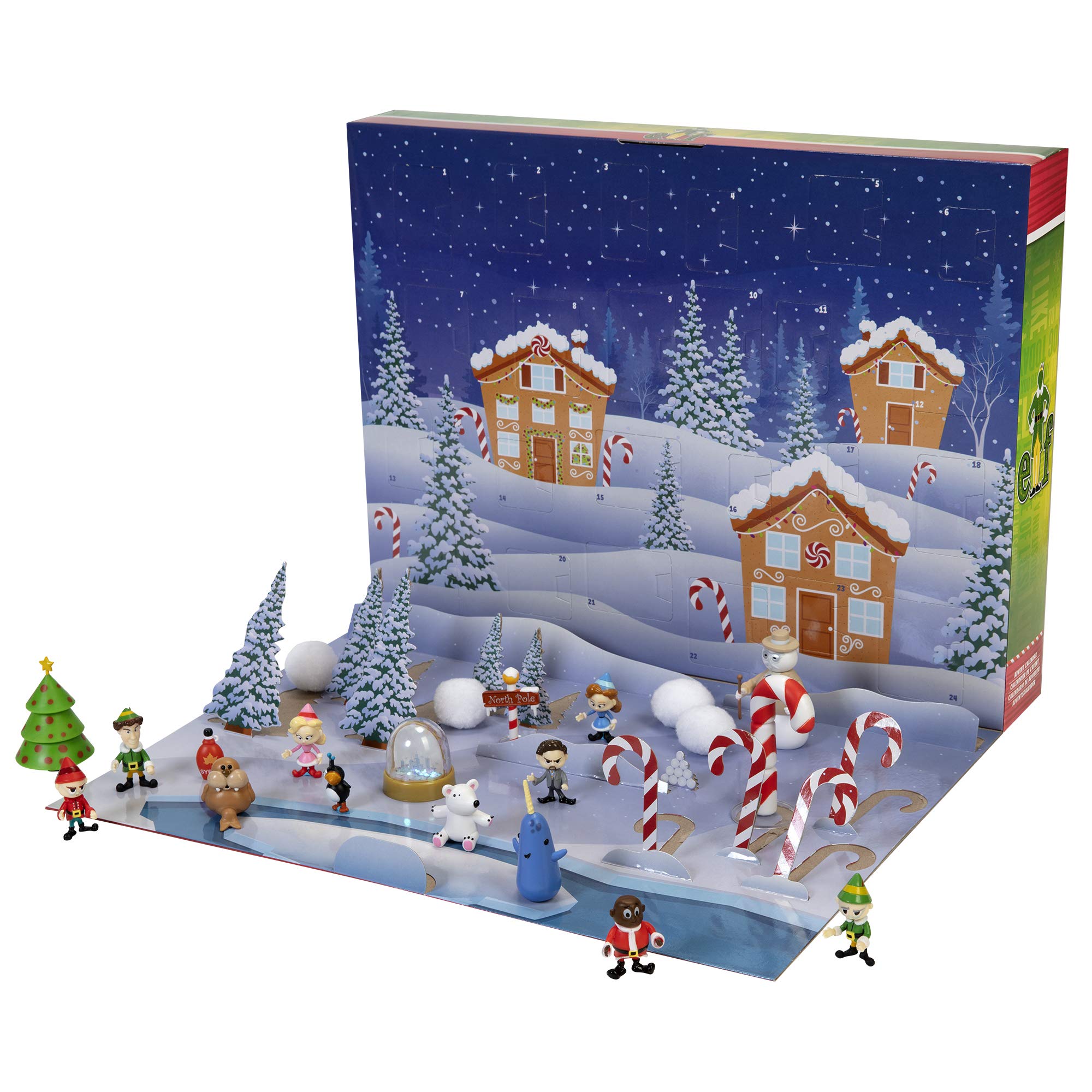 Jakks Holiday Elf Advent Calendar, Enjoy 24 Days Of Fun Collectible Surprise Figures