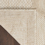 Nourison Easy Care Modern Indoor/Outdoor Cream 2' X 4' Area Rug, Easy Cleaning, Non Shedding, Bed Room, Living Room, Dining Room, Backyard, Deck, Patio (2X4)