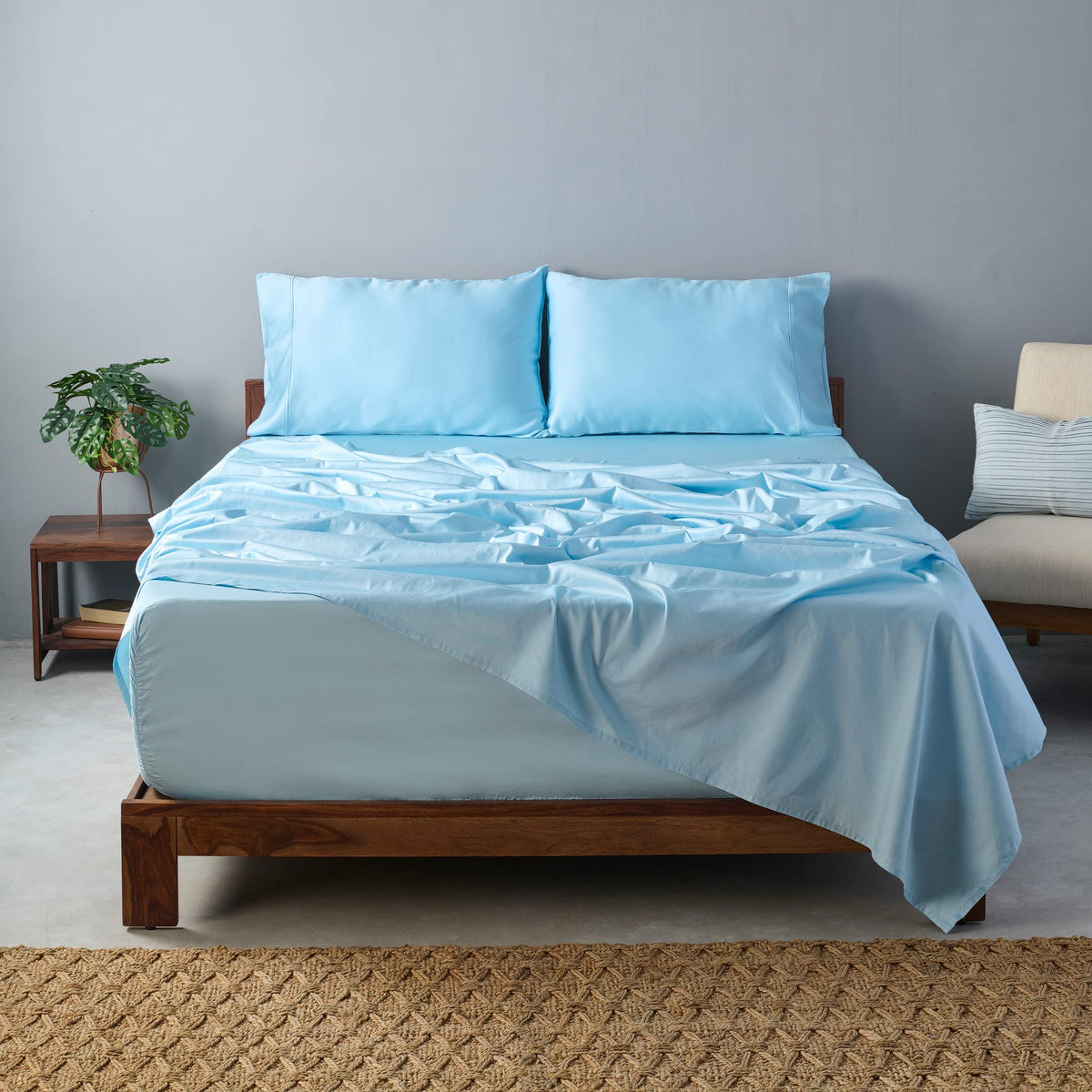 Weddingly Cea Certified 100% Giza Egyptian Cotton Sheets|4 Piece Set|Accredited Gold Seal|Deep Pocket|Extra Long Staple|Sateen W