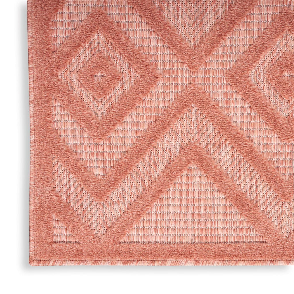 Nourison Versatile Indoor/Outdoor Coral/Orange 8' X 10' Area Rug, Easy Cleaning, Non Shedding, Bed Room, Living Room, Dining Room, Deck, Backyard, Patio, High Traffic Area (8X10)