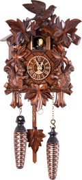 Trenkle Quartz Cuckoo Clock 5 Leaves, Bird, with Music TU 370 QM