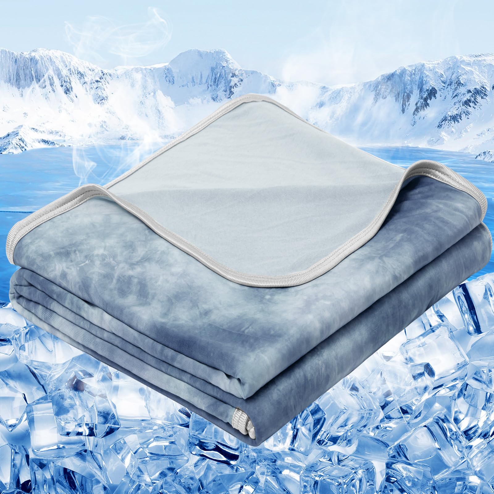 inhand Cooling Blanket Twin XL Size (60x90), Cooling Blankets for Hot Sleepers, Absorbs Heat to Keep Adults Cool For Summer Nigh
