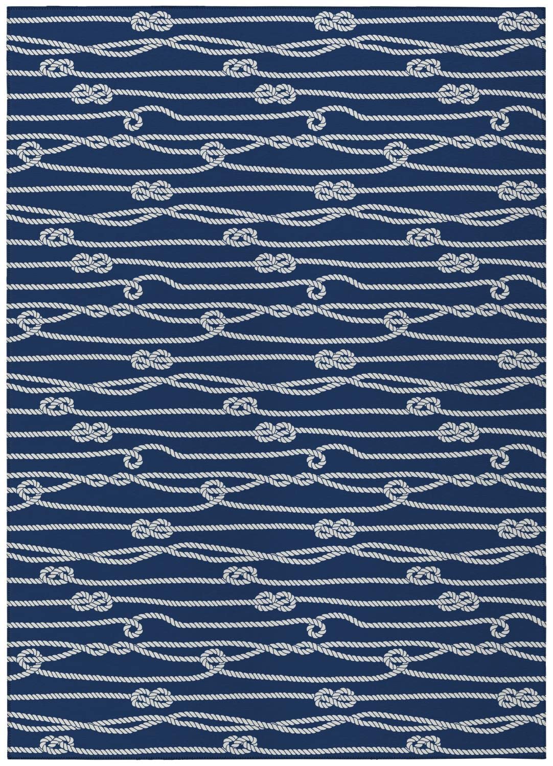 Dalyn Indoor Outdoor Harbor Ha7 Navy Washable 5' X 7'6&quot; Rug Ha7Na5X8