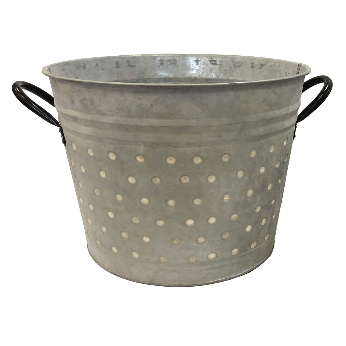 Gardener Select Vb5126Lz-Jb Bucket Metal Planter, White Washed