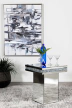 Coaster Home Furnishings Elora Pedestal Square Top Accent Table Mirror