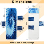 Ruikyhom Lounge Chair Towel Cover (Pack Of 2), Tie Dye Style Chaise Lounge Cover, Beach Chair Covers With Pockets For Pool Beach
