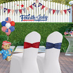 Eternal Beauty Set Of 20 Sequin Chair Sashes Navy Blue Chair Sashes For Wedding Hotel Party Banquet Chairs Decorations