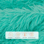 Toonow Extra Soft Fuzzy Faux Fur Blanket Twin Size 70''X78'', Reversible Lightweight Plush Fuzzy Cozy Soft Blankets And Throws F