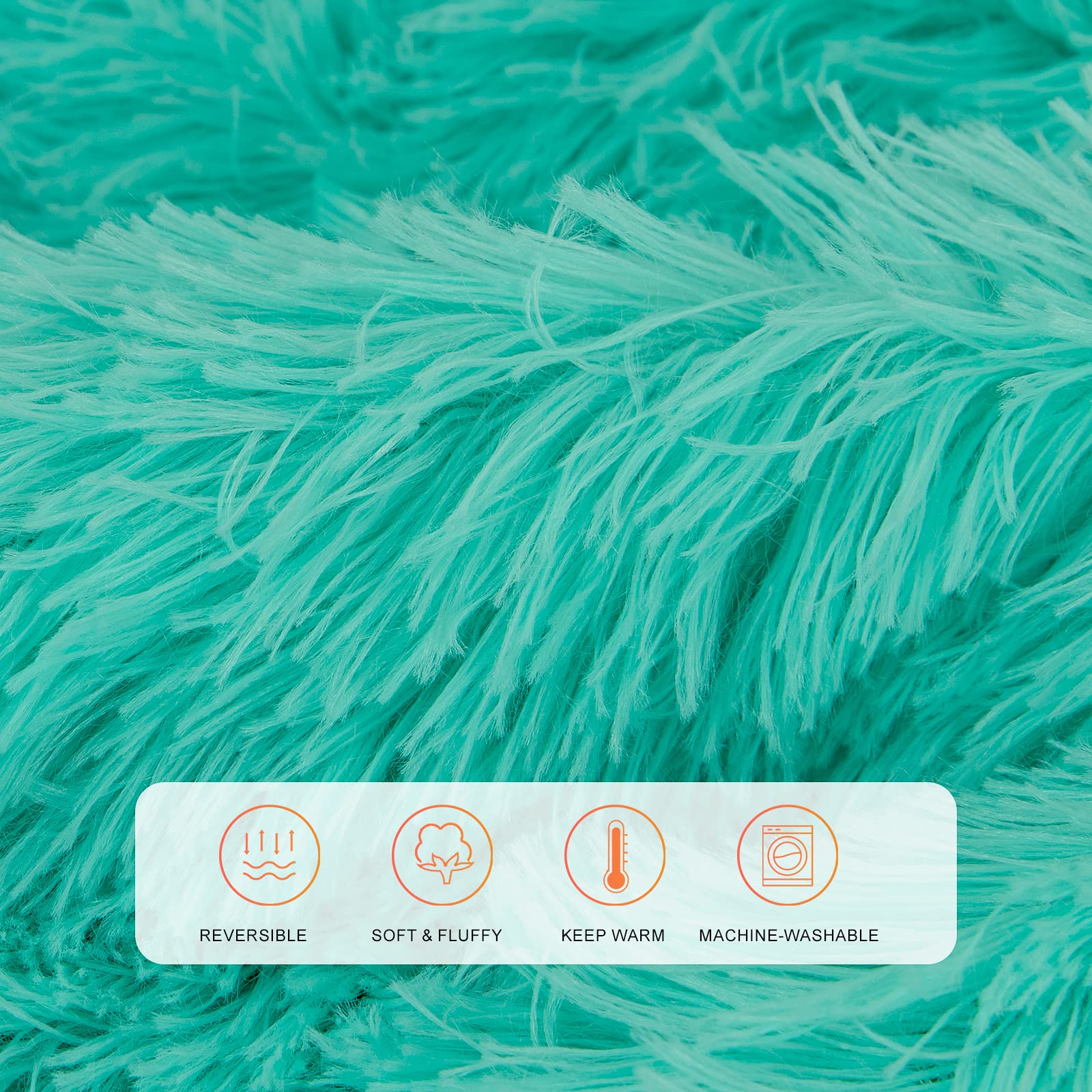 Toonow Extra Soft Fuzzy Faux Fur Blanket Twin Size 70''X78'', Reversible Lightweight Plush Fuzzy Cozy Soft Blankets And Throws F