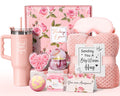 Birthday Gifts for Women Self Care Gifts Get Well Soon Gifts Package Rose Relaxing Spa Gift Anniversary Gift Basket Kit with Fla