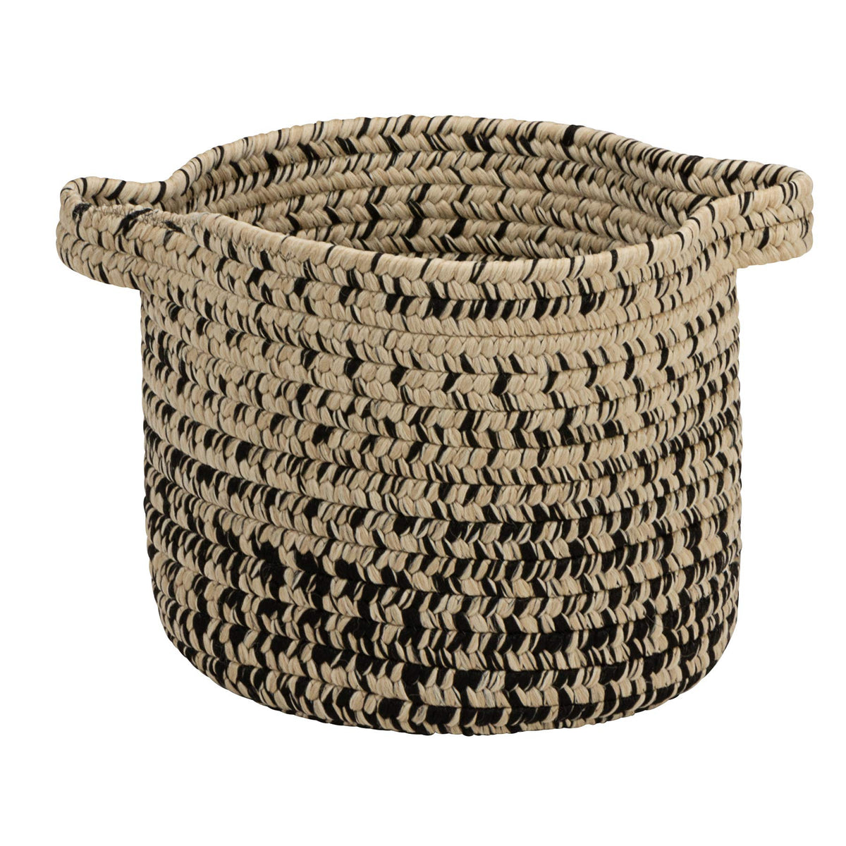 Colonial Mills Monet Ombre Basket, 12&quot;X12&quot;X10&quot;, Sand & Black