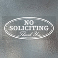Waahome Pack Of 2 No Soliciting Window Sticker Decal 3'X7' No Soliciting Sign For House Home Window Door Business
