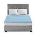 Sleep Philosophy Gel Infused Memory Foam Mattress Topper Luxurious, All Season Enhanced Bed Support, Queen, 1.5' Thick, Without
