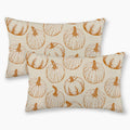 Yxuiyal Fall Throw Pillow Covers 12 X 20 Set Of 2 Burnt Orange Pumpkin Autumn Pillow Covers Harvest Thanksgiving Farmhouse Pillo