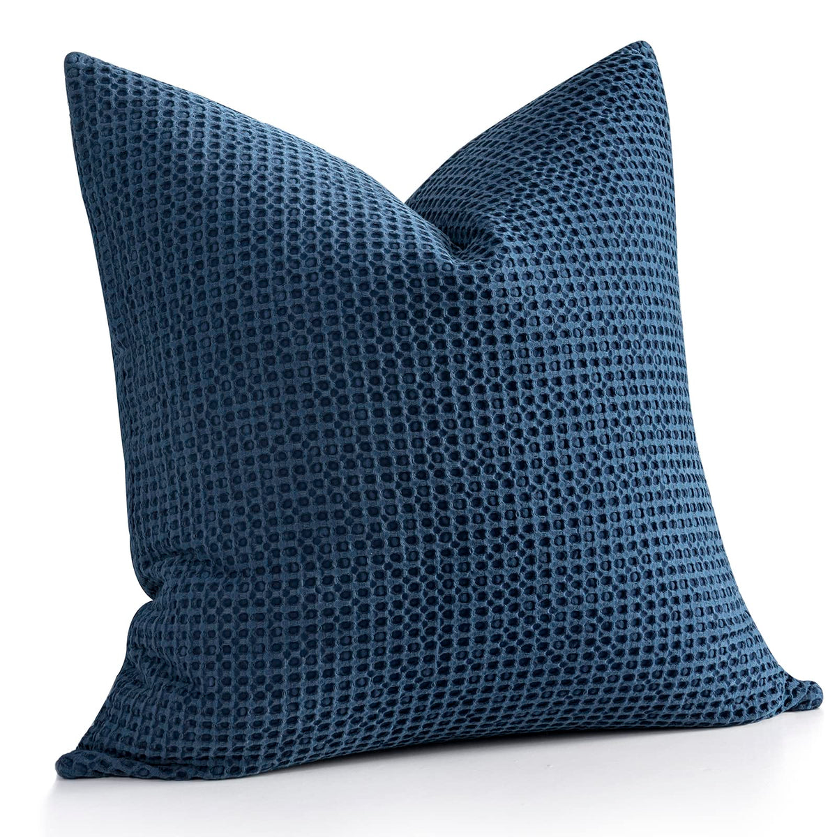 Cocoploceus 26X26 Pillow Cover 1 Piece Euro Sham Pillow Cover Cotton Euro Shams Waffle Weave Pillowcase Farmhouse Decorative Thr