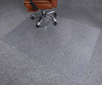 Homek Chair Mat For Carpeted Floors, 53” X 45” Transparent Thick Office Floor Mats For Low Pile Carpet Floors
