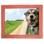 Barnwoodusa | Farmhouse A2 Picture Frame | 1 1/2 Inch Molding | 100% Reclaimed Wood | Rustic | Rustic Red