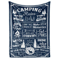 Camping Gifts For Women Men Lovers Throw Blanket, Happy Campers Decor Outdoor, Rv Campsite Travel Hiking 50' X 65' - Camping R