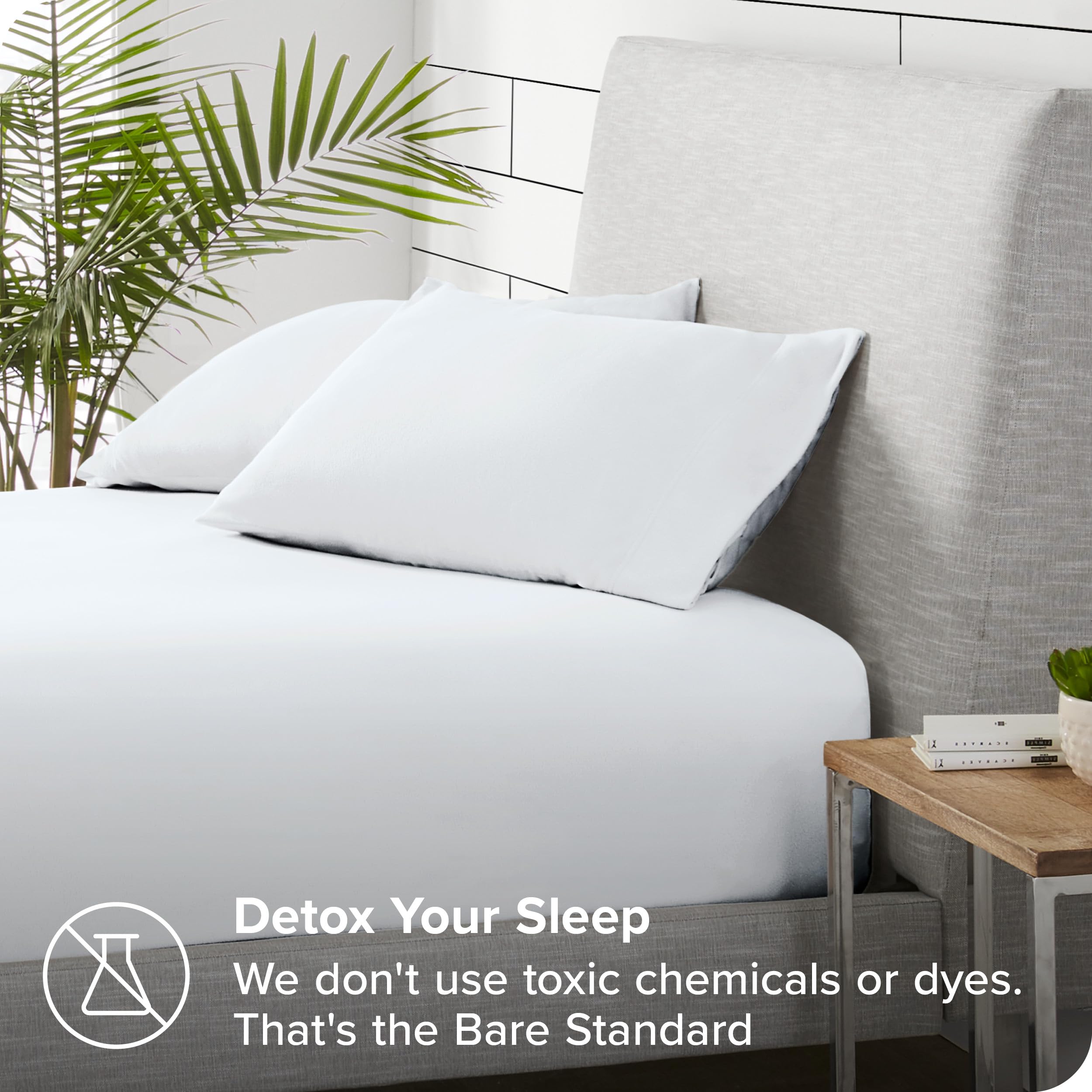Bare Home Super Soft Fleece Fitted Sheet - King Size - Extra Plush Polar Fleece, No-Pilling - Deep Pocket - All Season Cozy Warm