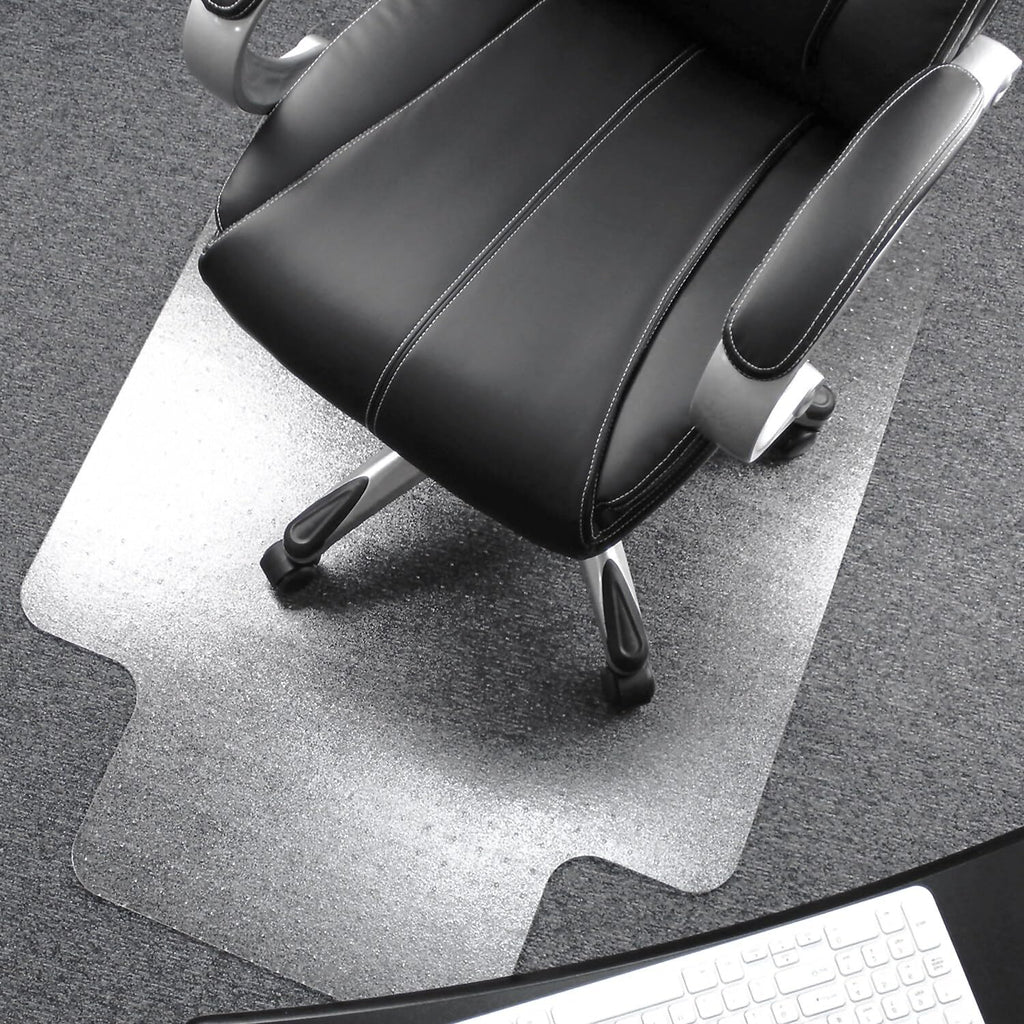Floortex Ultimat Carpet Chair Mat with Lip, 48-inch x 60-inch, Designed for Medium-Pile Carpet, Clear Polycarbonate (1115227LR)
