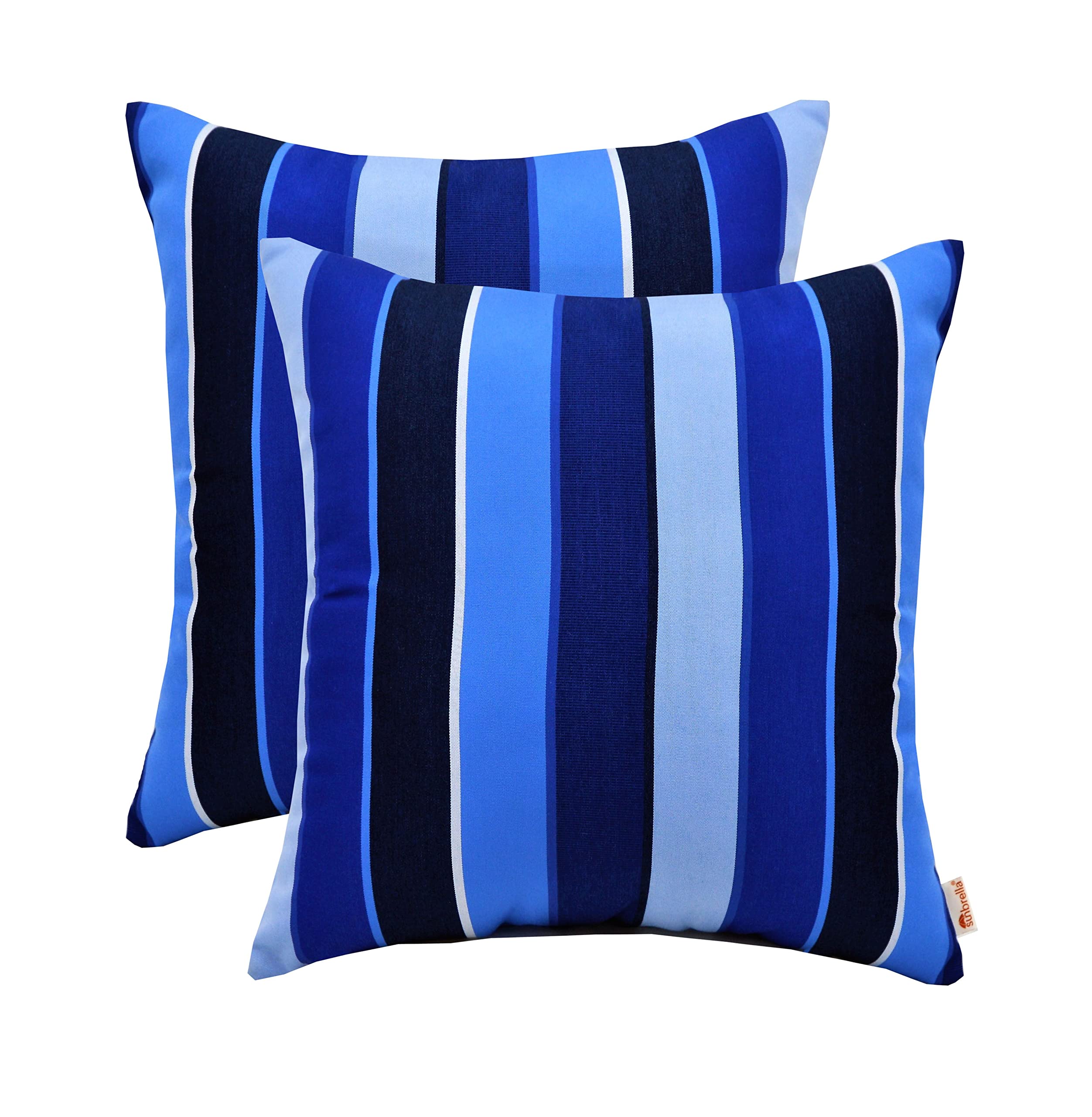 Rsh Decor: Sunbrella Square Throw Pillows Set Of 2 | 24' X 24' | Water And Fade-Resistant Performance Fabric | Outdoor Square