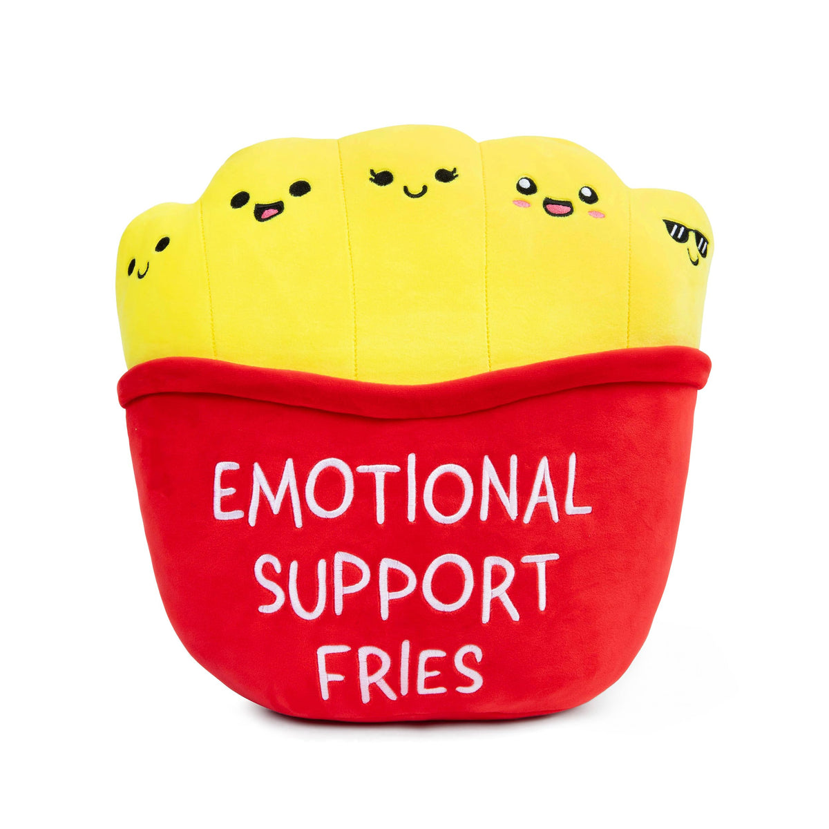 WHAT DO YOU MEME? Emotional Support Mochi Fries by Emotional Support Plushies - Soft Body Pillow, Cute Room Decor, Funny Gifts