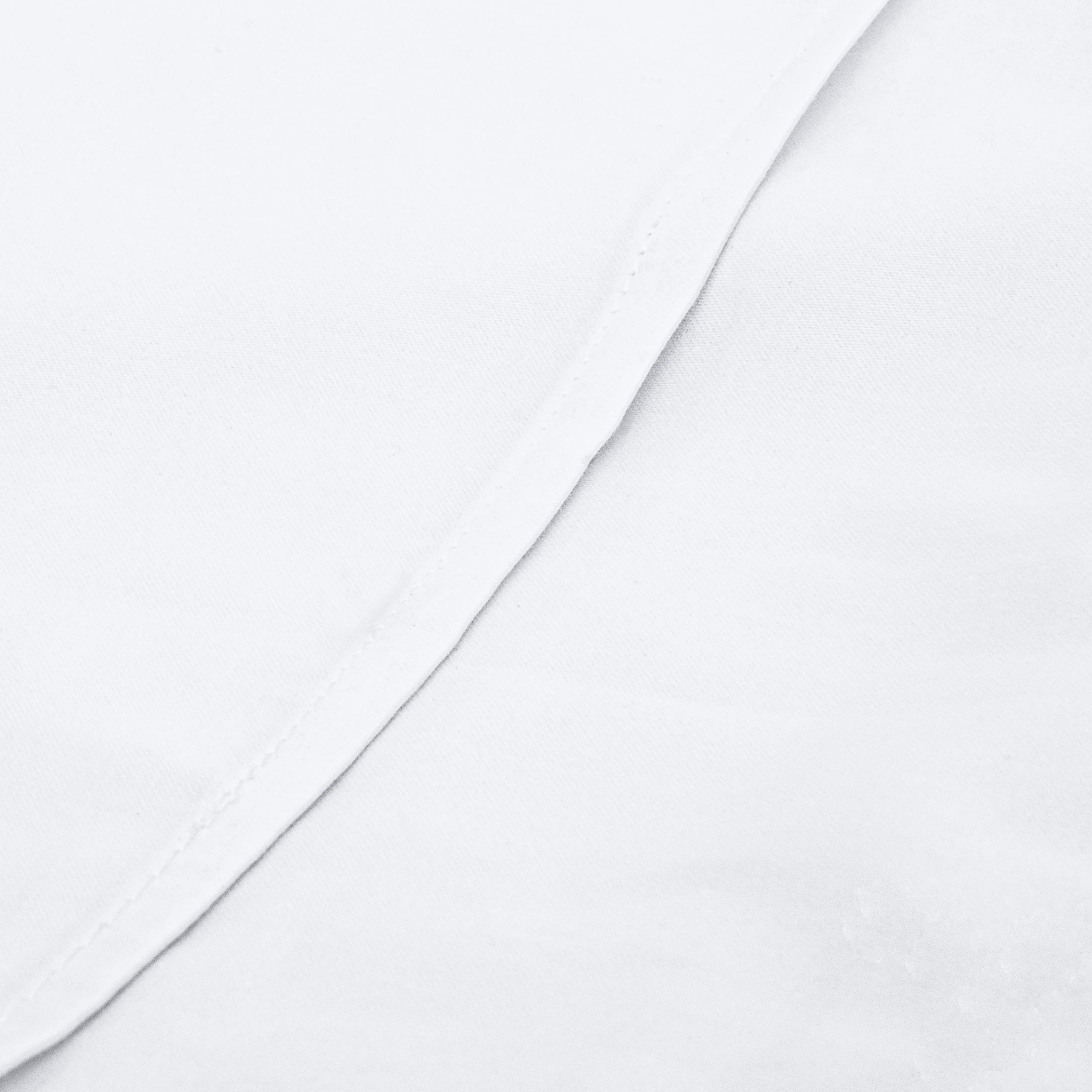 Ntbay 2 Pack 500 Thread Count 100% Egyptian Cotton Euro Pillow Shams, Super Soft And Breathable European Throw Pillow Covers, Square Pillow Cases, 26X26 Inches, White