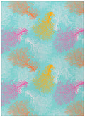 Dalyn Indoor Outdoor Seabreeze Sz2 Teal Washable 9' X 12' Rug Sz3Te9X12