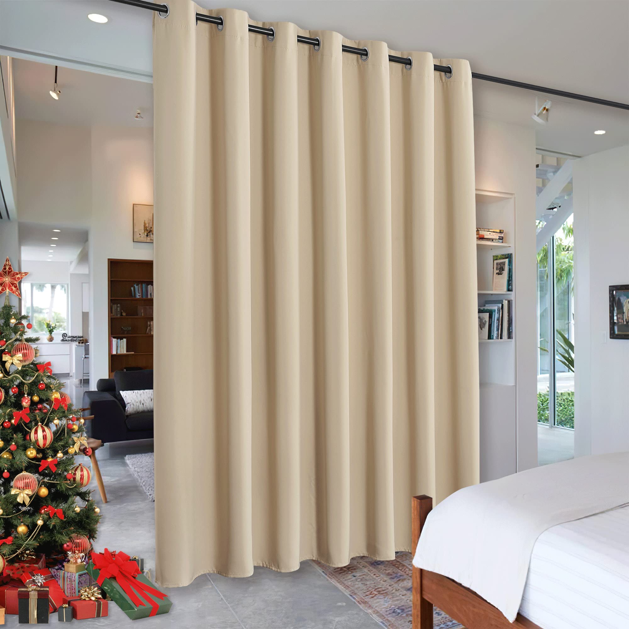 Ryb Home Room Divider Curtains Noise Reduce Windproof Light Block Wall Divider Seperating Space For Shared Apartment Office Livi