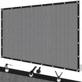 Artpuch Outdoor Shade Cloth With Grommets 8'X10' Privacy Screen Patio Porch Pergola Garden Shade Cover For People Pet Plant, Gre